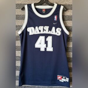 Y2K Nike Rewind Dirk Nowitzki Dallas Mavericks Retro 87 Swingman Jersey Medium